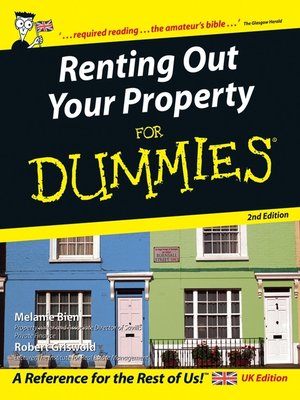 cover image of Renting Out Your Property For Dummies, UK Edition